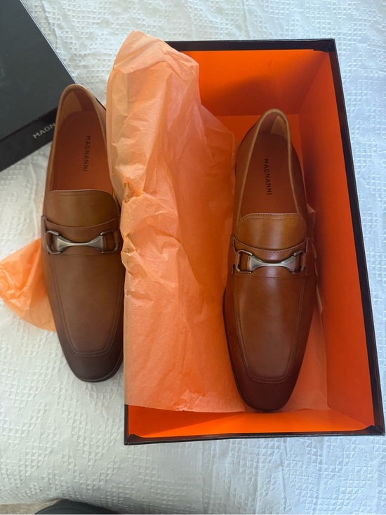 Magnanni Other - Magnanni Tan/Brown Leather Bit Slip-Ons